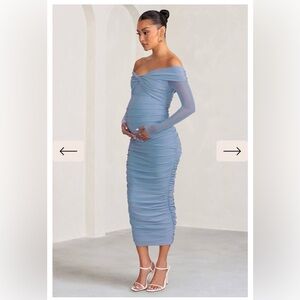 Powder blue maternity dress
Size 8